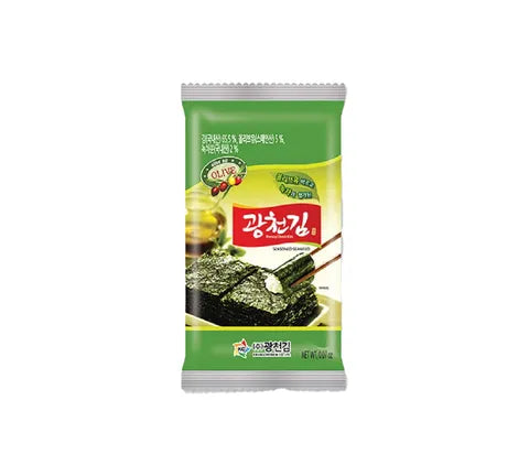 Huile d'olive aux algues assaisonnées Kwangcheonkim (5 gr)